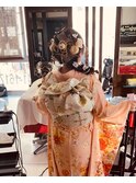 成人式ヘアセット着付け♪