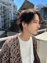 メンズカット ツイストスパイラルパーマ ツーブロック
