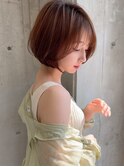 愛らしさたっぷりの丸みショートボブが可愛い
