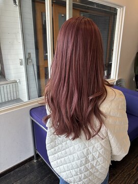 ヴォイス(voice) ピンクベージュ　ロングレイヤー