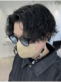 ツイストスパイラルパーマツイストパーマ波巻きパーマウルフ★
