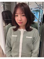 トリコ ショップアンドヘアサロン(tricot shop hair salon)&nbsp;ふんわりレイヤー/くびれミディアム/シースルーバング