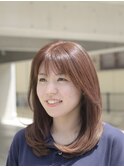 ピンクブラウンで大人色