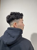 レンゲン(LENGEN)&nbsp;束感刈り上げビジネス七三ツーブロックアップバング１２９４