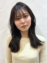 ミロア 薬院(miroa)&nbsp;ダークグレージュ　オーガニックカラー　ロングレイヤー　透明感