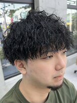 ビューブルー 亀戸錦糸町(VIEW BLUE)&nbsp;ツイストスパイラル波巻きMIXパーマ/メンズマッシュカルマパーマ