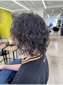 fika メンズ ロング スパイラルパーマ