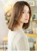 2wayバング小顔センターパート抜け感セミディa浦和20代30代40代