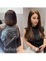 サロウィン 静岡 呉服町通り店(SALOWIN)&nbsp;透明感ブラウンベージュロングヘアー#静岡エクステ#エクステ