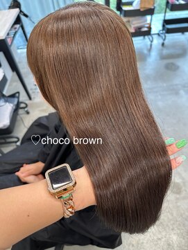 フォンズ(FONS) チョコブラウン　秋カラー　こっくりブラウン