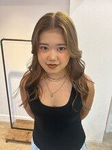 ワンエイティーディグリース 中目黒(180°One Eighty Degrees.) ハイトーンカラーミルクティーベージュブリーチダブルカラー