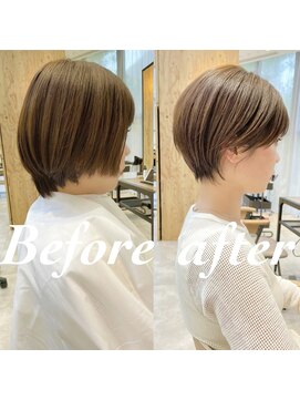ビュートヨナカ(VIEW TOYONAKA) 【30代/40代/50代】お直しカット/ショートボブ/ベージュ/豊中