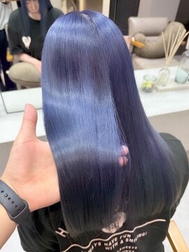 モク 立川(moc) 韓国風レイヤーカットブリーチダブルカラー前髪