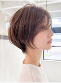 グランマッシュ/細めハイライト/ショート/白髪ぼかし/前髪☆54