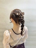 シャンプー ひろせ店(SHAMPOO)&nbsp;お呼ばれセット　ポニーテール　編みおろし