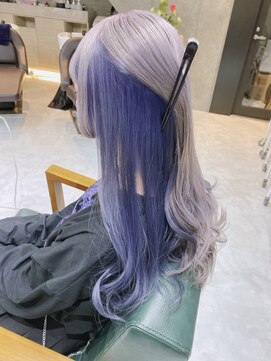 デイズ(days) ホワイトシルバーベージュ/インナーカラーブルーカラー