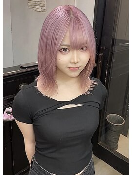 アメリ(AMELIE) 色落ちの綺麗なホワイトピンクカラー