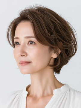 ビフィーノ リルネ(Bifino Rilune) クラゲヘアー/小顔/ココアベージュ/オリーブグレー/川西