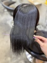 ロンド 表参道店(Lond)&nbsp;ミディアムレイヤーカット/髪質改善/韓国/黒髪/小顔/前髪