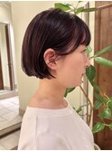 ★切りっぱなしボブ/レイヤーボブ/ダークラベンダー銀座20代30代