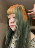 個性派カラー好き必見！オレンジ×カーキのデザインカラー