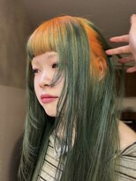 フェイス 石川町 (FACE) 個性派カラー好き必見!オレンジ×カーキのデザインカラー