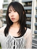 池袋美容室HOLON【黒髪/レイヤーカット/ハッシュカット】