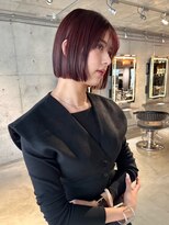 スクリーンギンザメゾン 銀座(SCREEN GINZA MAISON.) ミルクティーブロンド/ダークブルー/デジタルパーマ/銀座
