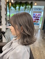 エルズ 大宮店(ailes)&nbsp;ダークパープル/ナチュラルショート/ミルクブラウン/夏/大宮