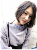 《桐原真理子》シンプルボブ☆アッシュ