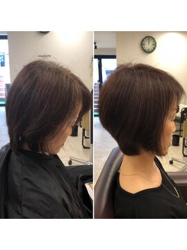 マシェリ ムコノソウ(macherie mukonosou) 頭のラインが綺麗にみえる前下がりショート☆