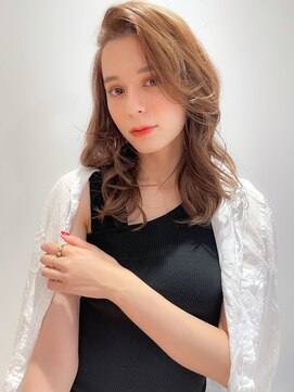 マイラ 銀座(myla) ヨシンモリ/ミントマロンベージュ/かきあげロング/20代30代40代/