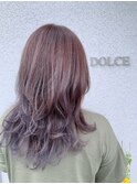 ハイライトにパープルグレー