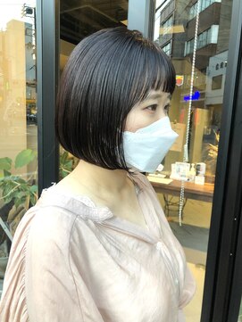 ヘアー アイス ルーチェ(HAIR ICI LUCE) コンパクトボブ　ミニボブ　担当中西