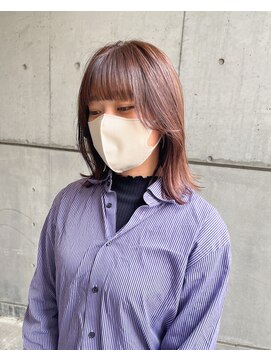 ヘアーデザイン アルエ(HAIR×design ARUE) ブラウン × きりっぱなし