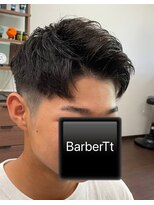 バーバーティー(Barber Tt) バーバーカット【アップバングソフトフェードスタイル】