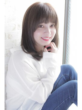 アトリエコア(Atelier Coa) 大人かわいい小顔バングナチュラルベージュ20代30代長町南