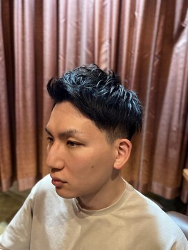 ヘアモード キクチ 銀座店 銀座　理容室　ビジネスアップバングツーブロ刈り上げ