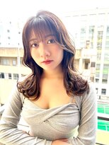 ロンド ストラーダ 心斎橋(Lond strada)&nbsp;韓国前髪顔周りロング×デザインカラー[心斎橋/髪質改善]