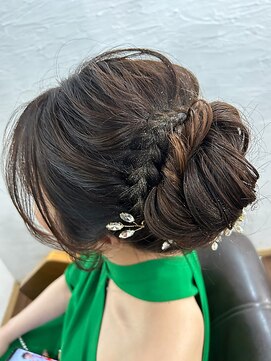 モテナ アット ベッピン(motenas at Beppin s) ヘアアレンジ/編み込みアップ/お呼ばれ