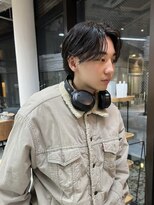 ウルフ/アッシュブラック/カルマパーマ/ベリーショート/表参道