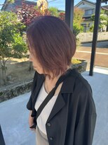 モア(more)&nbsp;ミセス／ショートレイヤー/ピンクカラー/バイオレットカラー