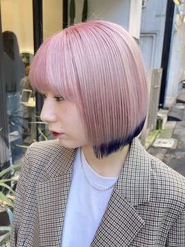 フラム 渋谷(flamme) ◯ペールピンク×ネイビーブルー