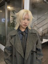 レコ 渋谷(LECO) ホワイトブロンドハイトーンのショートウルフ