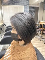 エイト 沖縄豊崎店(EIGHT toyosaki)&nbsp;【EIGHT 豊崎】お客様スタイル_ショートボブダークグレー