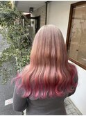 ピンクグラデーションカラー