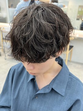 ノード(NODE) 波巻きスパイラルツイストスパイラルパーママッシュメンズヘア