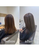 ステラバイケンジ 藤沢(STELLA by KENJE)&nbsp;白髪ぼかしハイライトカラー30代40代50代ブルーグレージュ