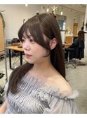 【ミディアム】結んでも可愛いおくれ毛