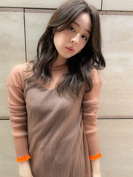 マイラ 銀座(myla) 小顔前髪質改善ストレートココアベージュオリーブグレーアッシュ